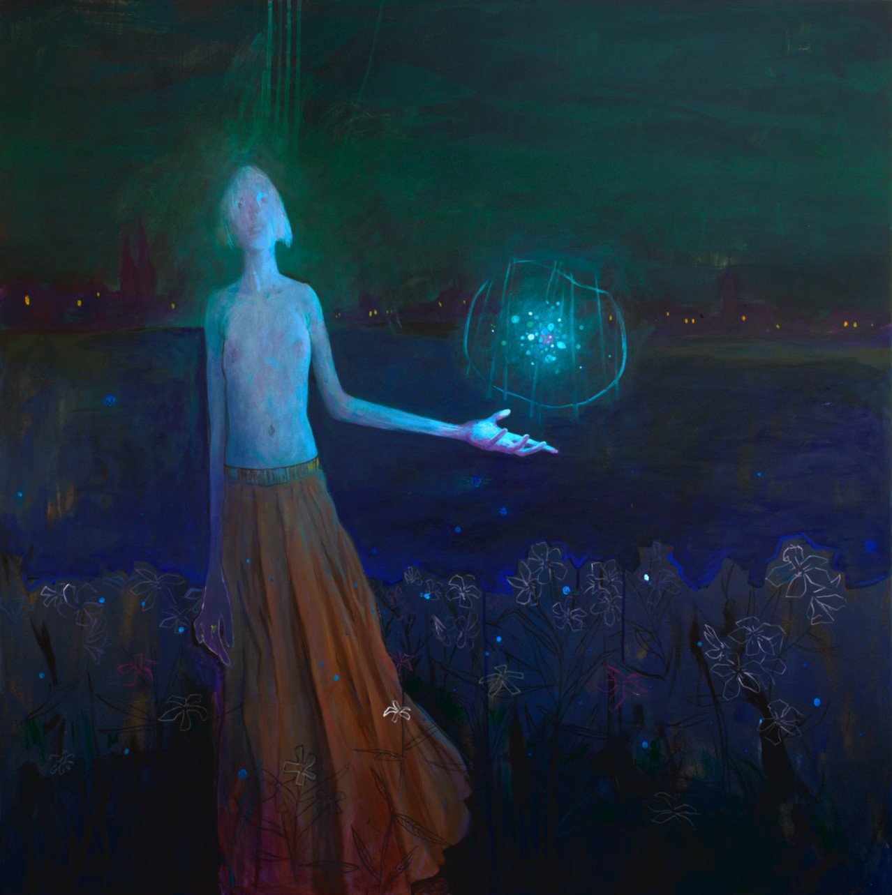 otero-carbonell-firefly-collector-town-across-the-lake-art